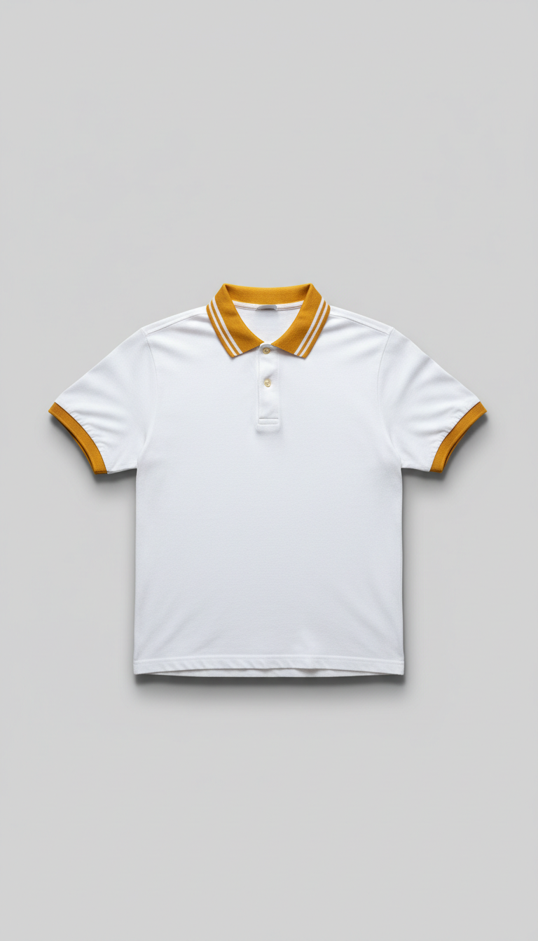 Vintage Polo Sport White Goldkragen